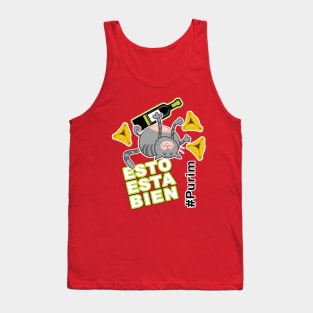 Purim Cat Esto Esta Bien - This is fine! Spanish Tank Top